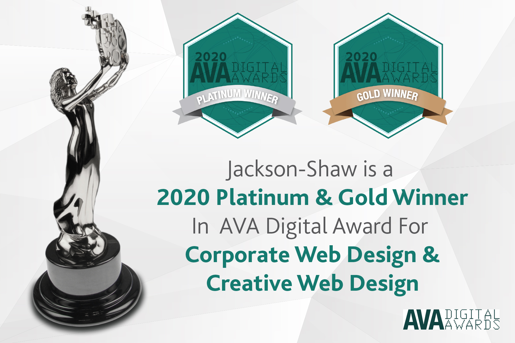 JACKSONSHAW EARNS TWO AVA DIGITAL AWARDS FOR NEW WEBSITE JACKSONSHAW